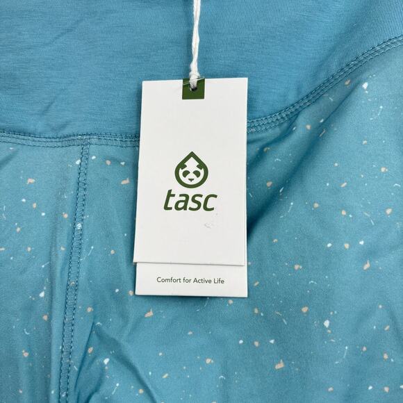 Tasc Recess Running Shorts Womens Size XL Lake Blue Speck Lined Stretch - Picture 4 of 11